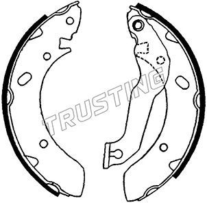 TRUSTING Комплект тормозных колодок 046.201