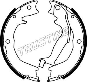 TRUSTING Комплект тормозных колодок, стояночная тормозная с 049.166