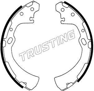 TRUSTING Комплект тормозных колодок 067.175