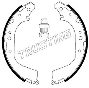 TRUSTING Комплект тормозных колодок 067.179