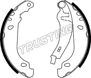 TRUSTING Комплект тормозных колодок 088.216Y