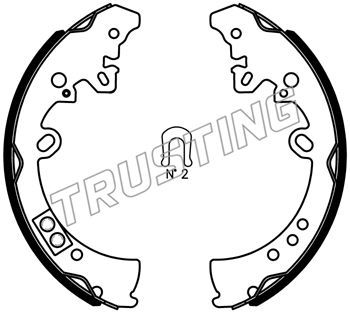 TRUSTING Комплект тормозных колодок 115.317S