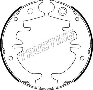 TRUSTING stabdžių trinkelių komplektas, stovėjimo stabdis 115.330