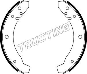 TRUSTING Комплект тормозных колодок 124.250