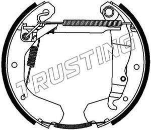 TRUSTING Комплект тормозных колодок 6038