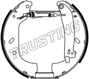 TRUSTING Комплект тормозных колодок 6102