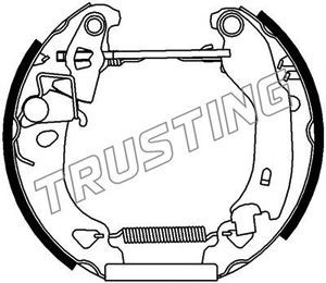 TRUSTING Комплект тормозных колодок 6127