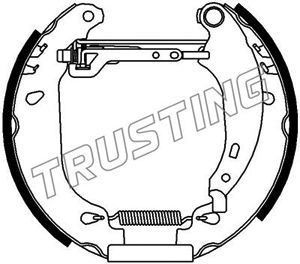 TRUSTING stabdžių trinkelių komplektas 6162