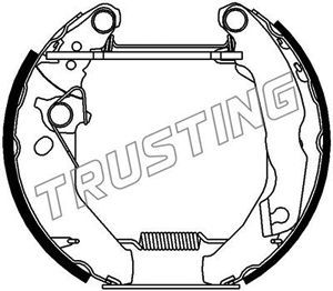 TRUSTING Комплект тормозных колодок 6227