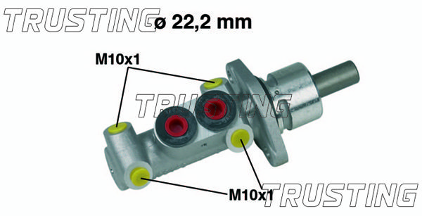 TRUSTING Главный тормозной цилиндр PF248