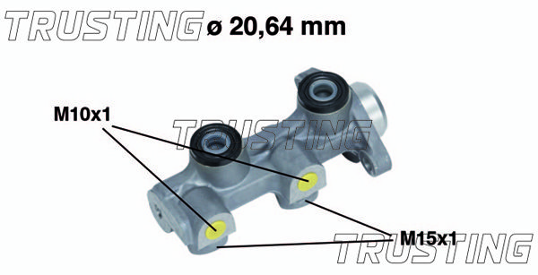 TRUSTING Главный тормозной цилиндр PF452