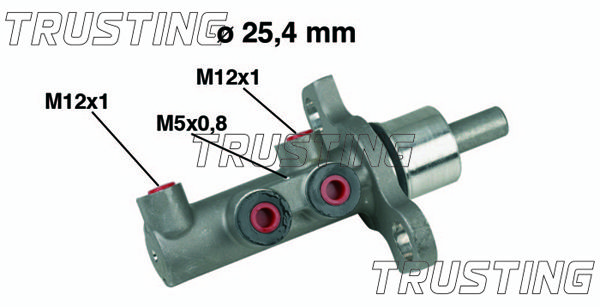 TRUSTING Главный тормозной цилиндр PF521