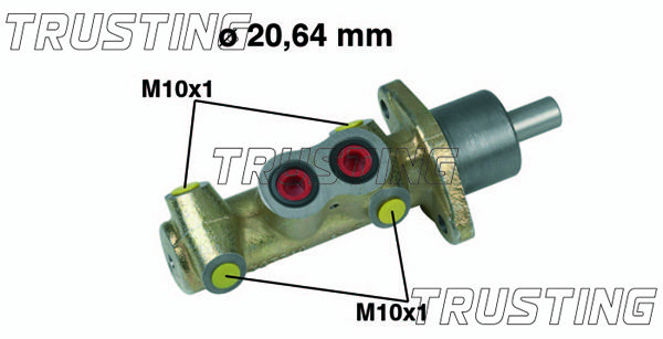 TRUSTING pagrindinis cilindras, stabdžiai PF536