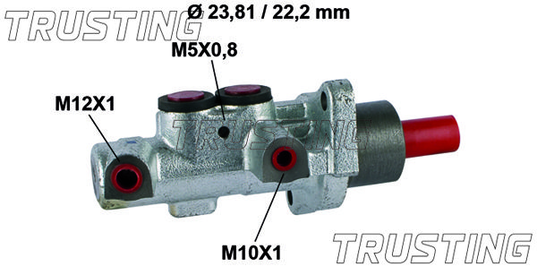 TRUSTING Главный тормозной цилиндр PF614