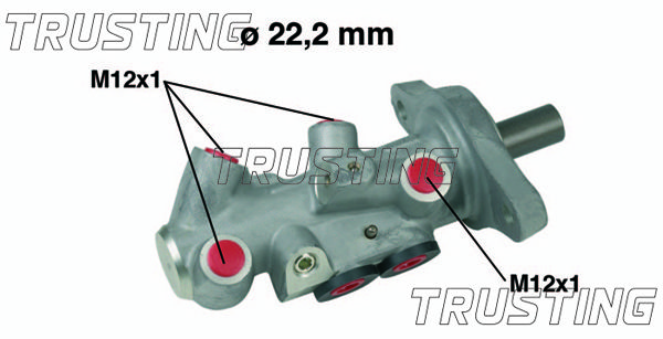 TRUSTING Главный тормозной цилиндр PF645