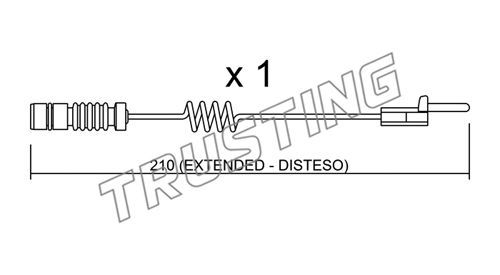 TRUSTING Сигнализатор, износ тормозных колодок SU.099