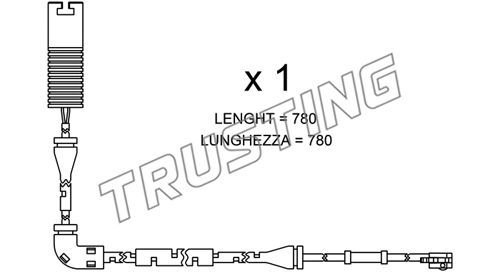 TRUSTING Сигнализатор, износ тормозных колодок SU.153