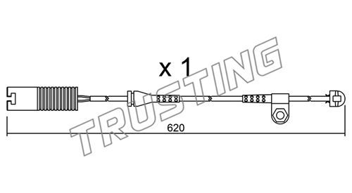 TRUSTING Сигнализатор, износ тормозных колодок SU.154