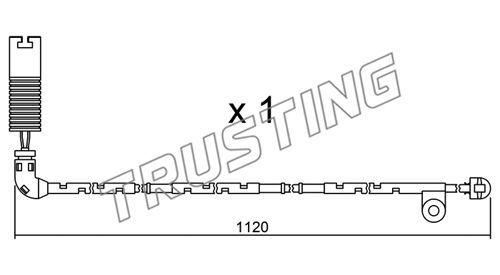 TRUSTING Сигнализатор, износ тормозных колодок SU.156