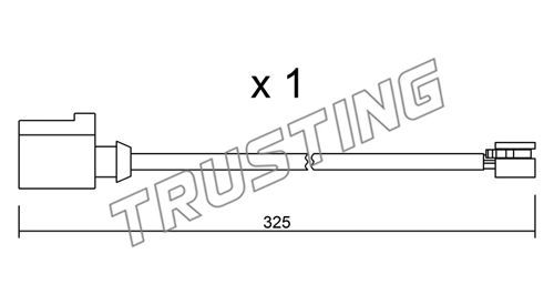 TRUSTING Сигнализатор, износ тормозных колодок SU.271