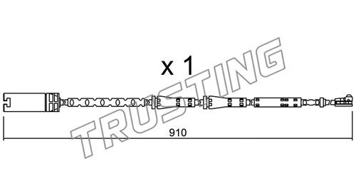 TRUSTING Сигнализатор, износ тормозных колодок SU.282