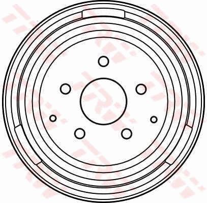 TRW Тормозной барабан DB4080