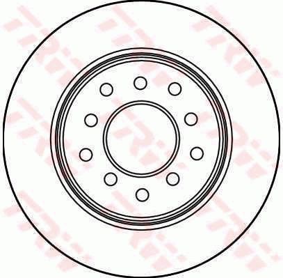 TRW stabdžių diskas DF1617