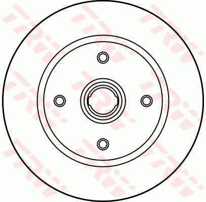 TRW stabdžių diskas DF1691