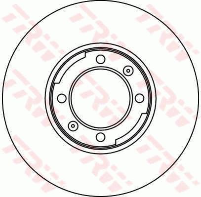 TRW stabdžių diskas DF1704