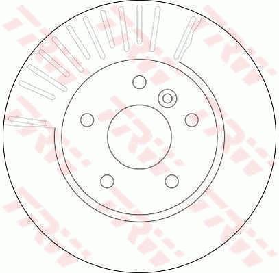 TRW stabdžių diskas DF4194