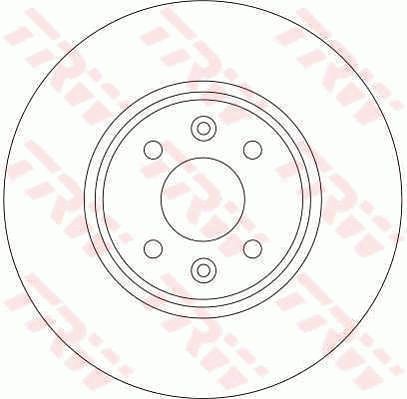 TRW stabdžių diskas DF4255