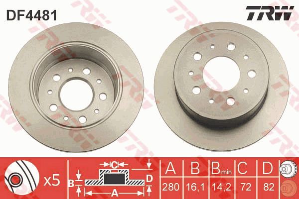 TRW Тормозной диск DF4481