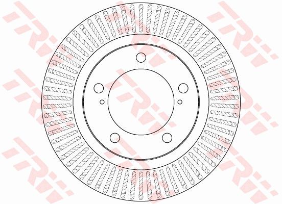 TRW stabdžių diskas DF6239S