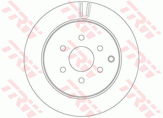 TRW stabdžių diskas DF6289