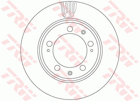 TRW stabdžių diskas DF6484S