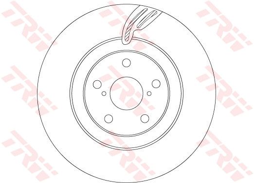 TRW stabdžių diskas DF6792S