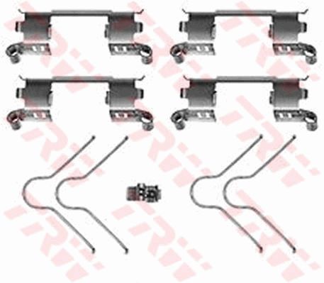 TRW priedų komplektas, diskinių stabdžių trinkelės PFK364