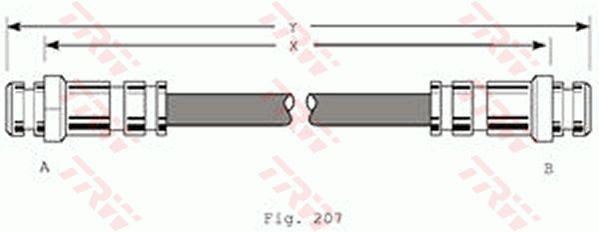 TRW Тормозной шланг PHA167