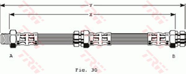 TRW Тормозной шланг PHB141