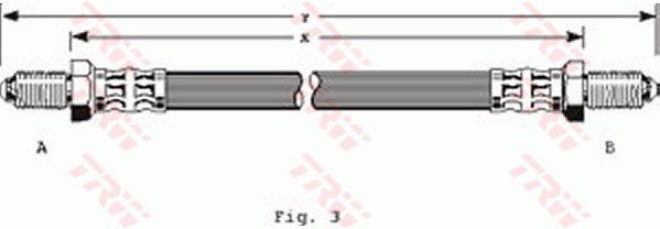 TRW Тормозной шланг PHC128