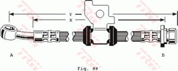 TRW Тормозной шланг PHD151