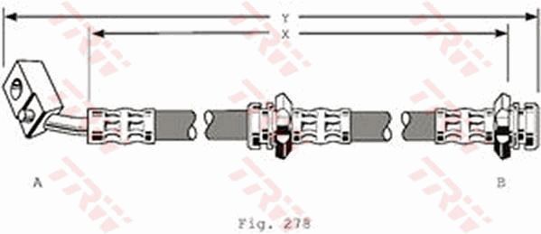 TRW stabdžių žarnelė PHD158