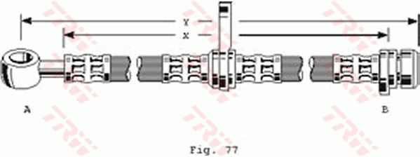 TRW stabdžių žarnelė PHD279