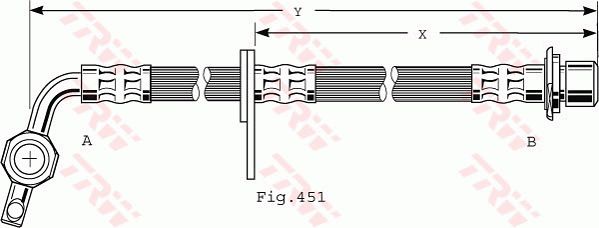 TRW Тормозной шланг PHD477