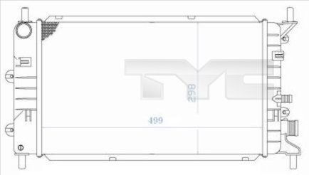 TYC Радиатор, охлаждение двигателя 710-0036