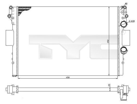 TYC radiatorius, variklio aušinimas 715-0002-R