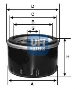 UFI alyvos filtras 23.240.00