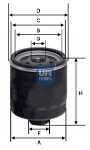 UFI alyvos filtras 23.453.00