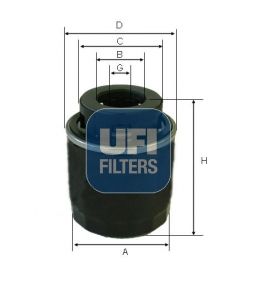 UFI alyvos filtras 23.573.00