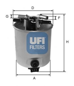 UFI Топливный фильтр 24.025.01